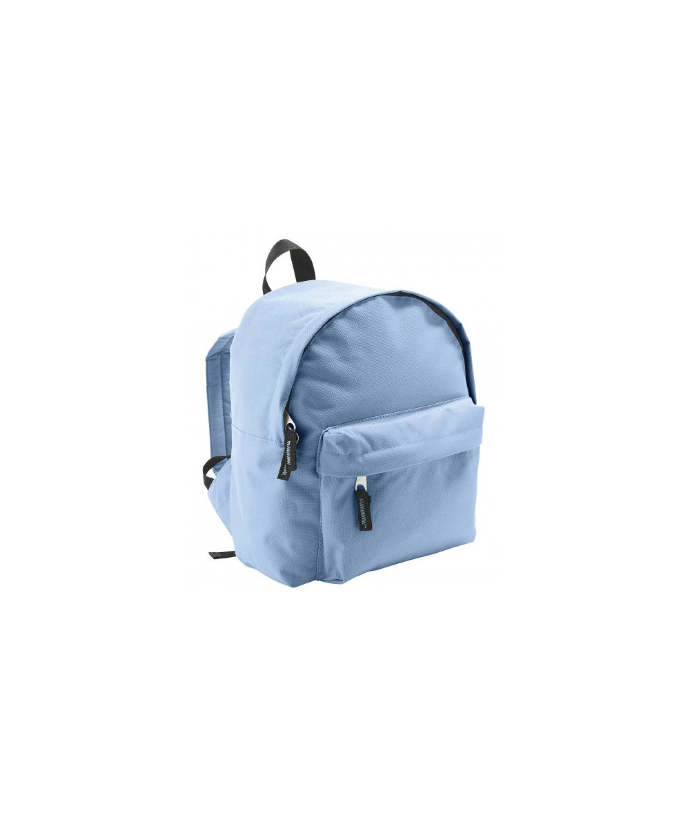 Sac à dos enfant SOL'S Rider Kids 70101 bleu ciel en polyester 600D, sac enfant compact personnalisable - image a