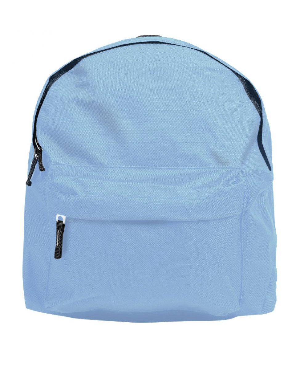 Sac à dos enfant SOL'S Rider Kids 70101 bleu ciel en polyester 600D, sac enfant compact personnalisable - image b
