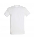 T-shirt homme col rond blanc coton de couleur blanc à personnaliser