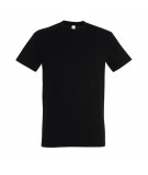 T-shirt homme col rond noir coton de couleur blanc à personnaliser