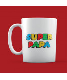 mug blanc écrit super papa