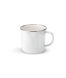 mini mug émaillé blanc personnalisable