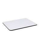tapis de souris rectangulaire blanc vue de coté