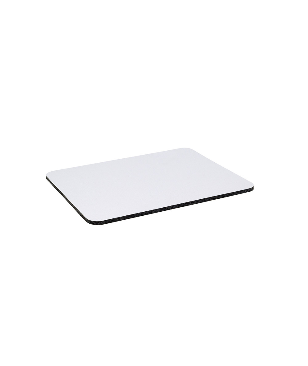 tapis de souris rectangulaire blanc vue de coté