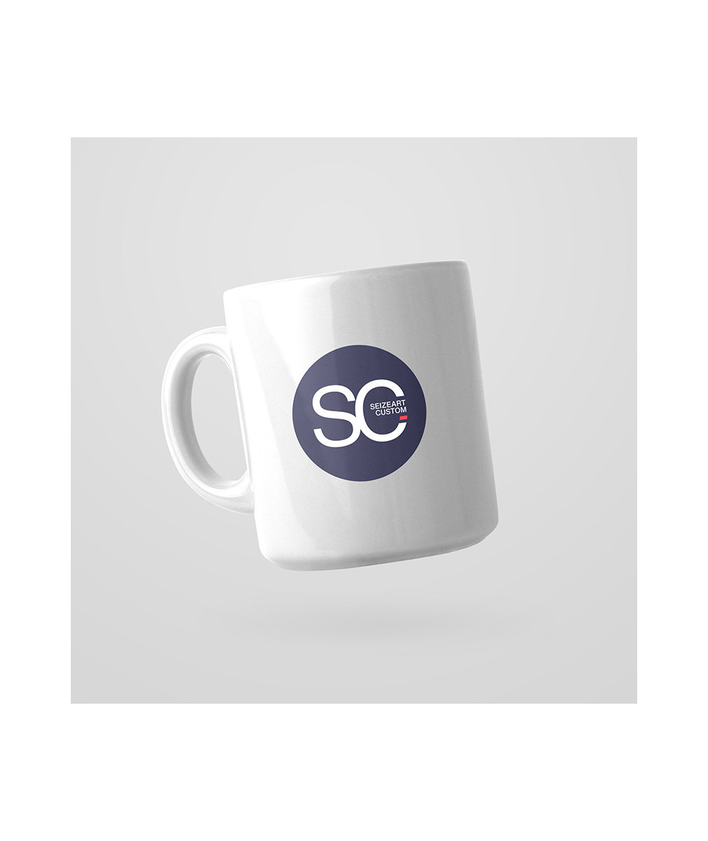 mini mug blanc personnalisable avec logo