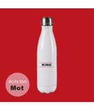 gourde blanche isotherme avec logo king2