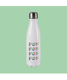 gourde blanche isotherme logo pop