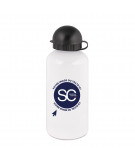 une gourde isotherme blanc personnalisé avec logo